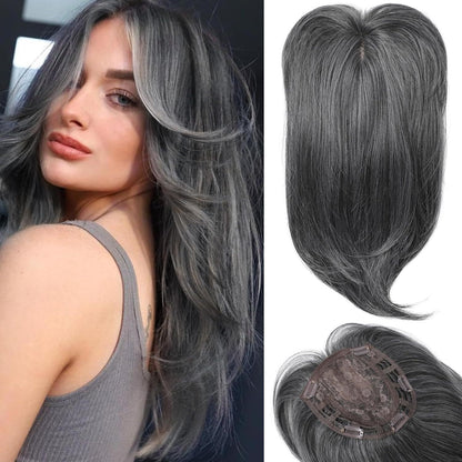A wig for hair replacement on the top of the head