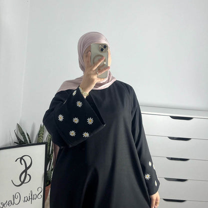 Turkey Elegant Embroidered Daisy dress Robe - Price Value Store