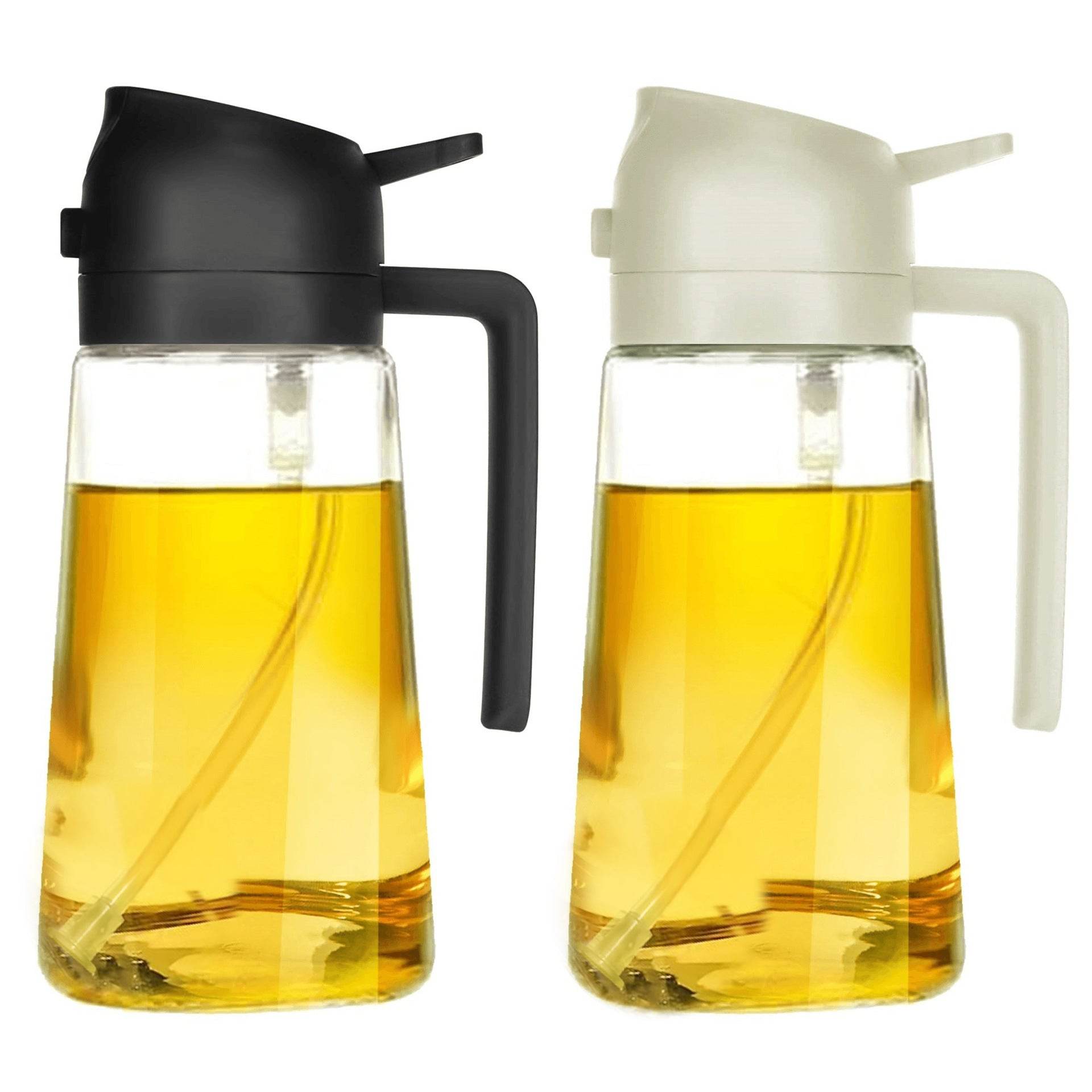 470ml Oil Sprayer 2 in 1 Glass Kitchen Oil Bottle for Home Use - Price Value Store