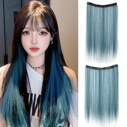Colorful ear-hanging hair extensions