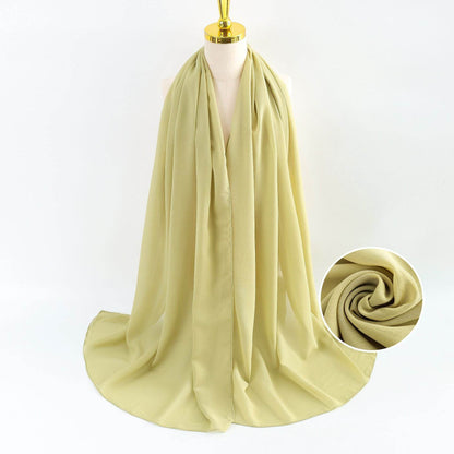 Elegant Pearl Chiffon Scarf for Women - Price Value Store