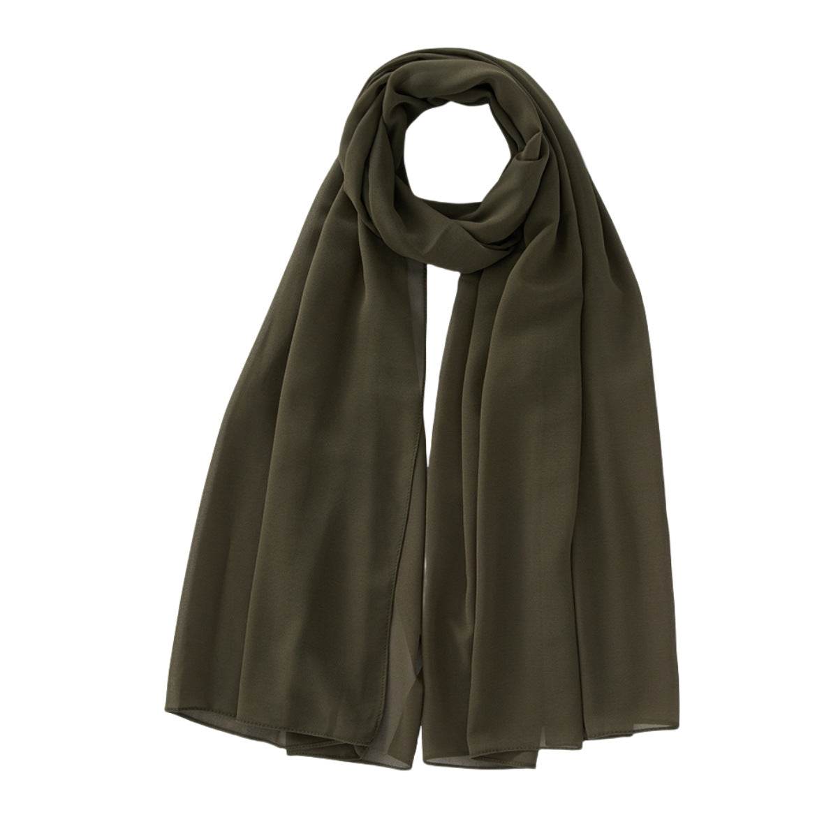 Monochrome Pearl Chiffon Bubble Scarf - Price Value Store