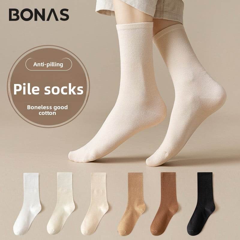 mid-calf length socks casual cotton socks - Price Value Store