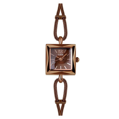 gedi vintage small sugar Cube Ladies' simple and elegant bracelet watch - Price Value Store