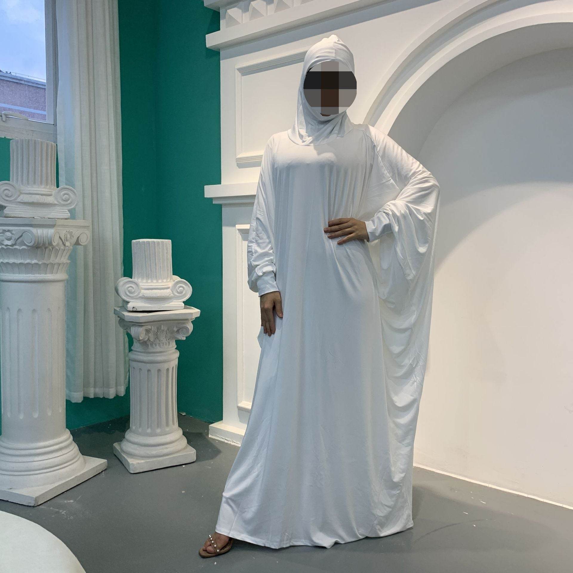 Solid-color batwing robe - Price Value Store