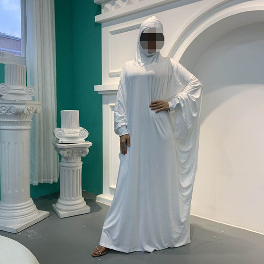 Solid-color batwing robe - Price Value Store