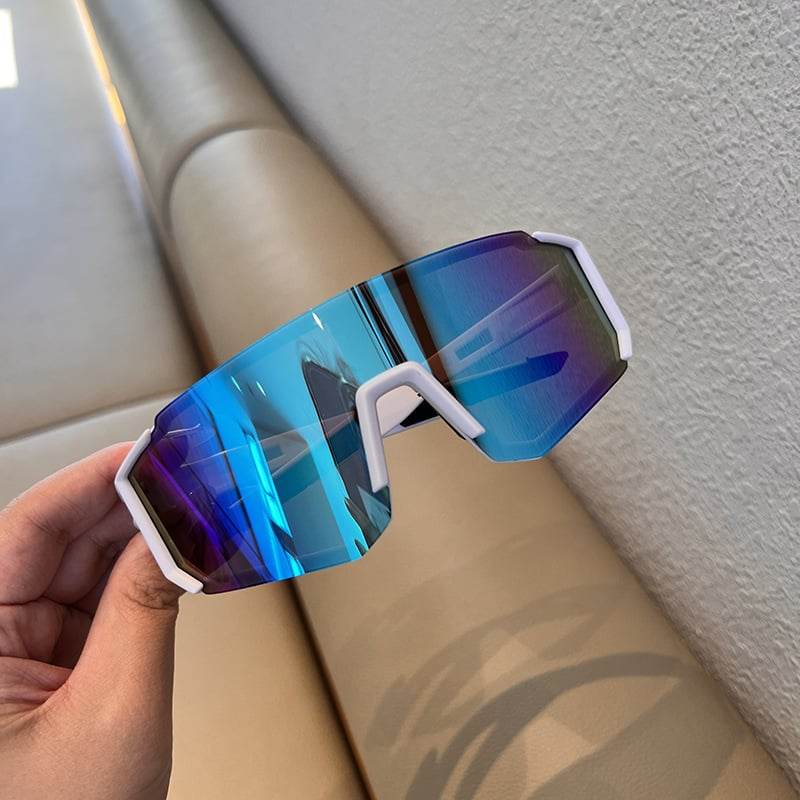 Large Face Sunglasses Cycling Sunglasses Outdoor Sports Eyewear - Price Value Store