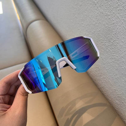 Large Face Sunglasses Cycling Sunglasses Outdoor Sports Eyewear - Price Value Store