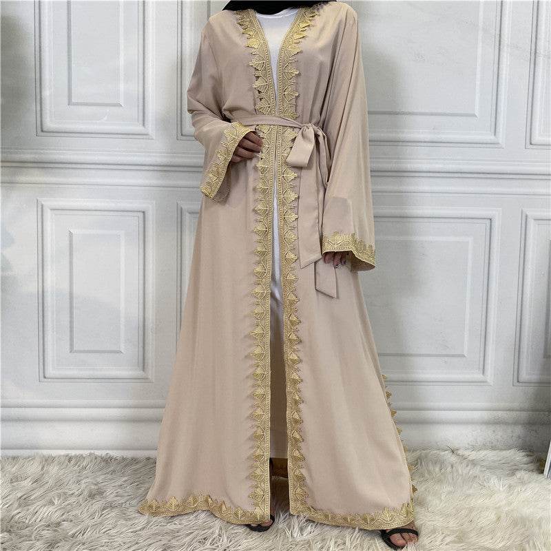 Middle Eastern Muslim Fashion Embroidered Abaya - Price Value Store