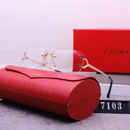 Rimless beveled sunglasses - Price Value Store