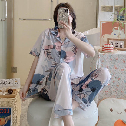 Long pants and cardigan home wear - Price Value Store