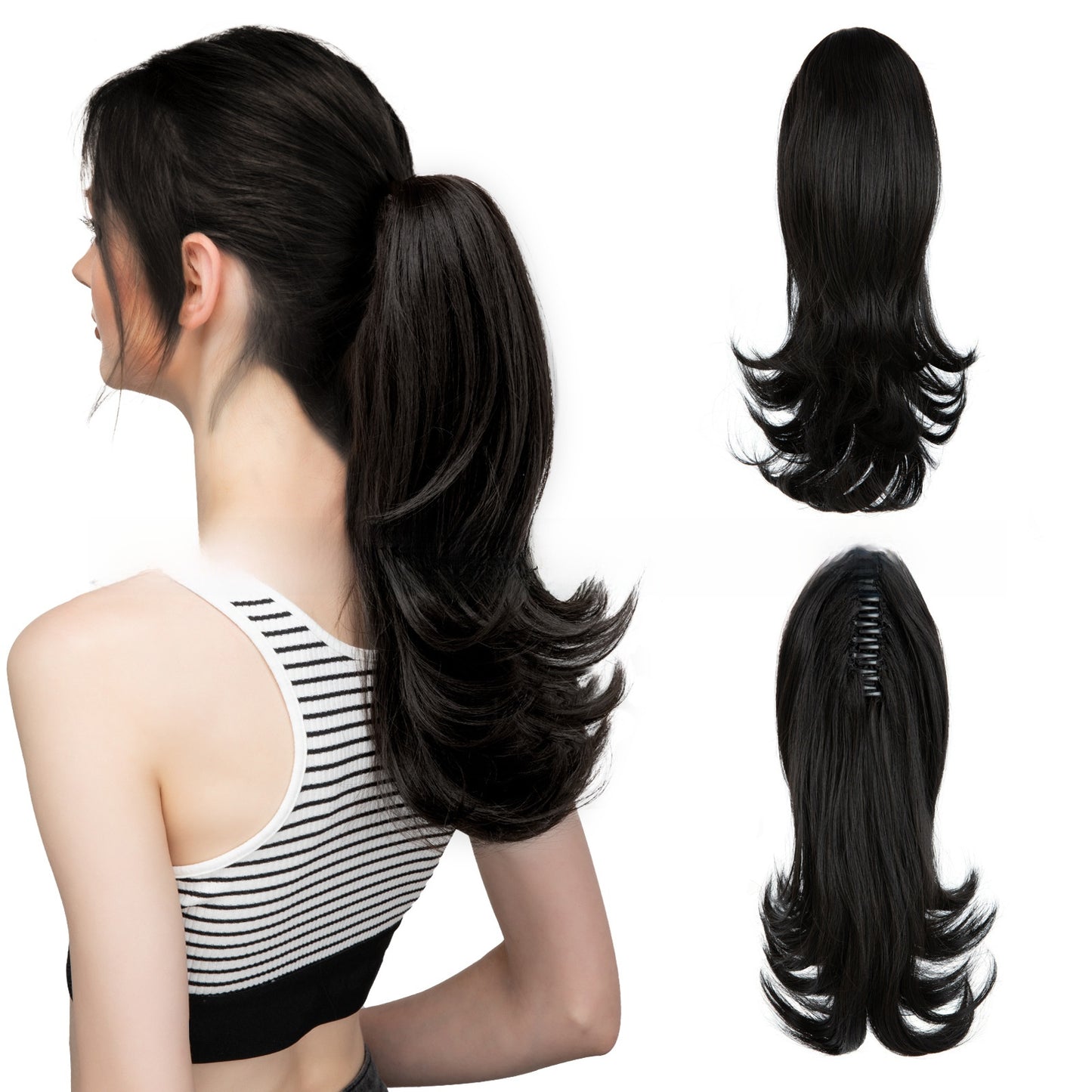 Synthetic Hair Clip-on Ponytail