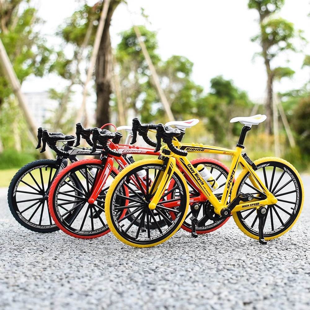 Mini Alloy Curved Handlebar Bicycle Model - Price Value Store