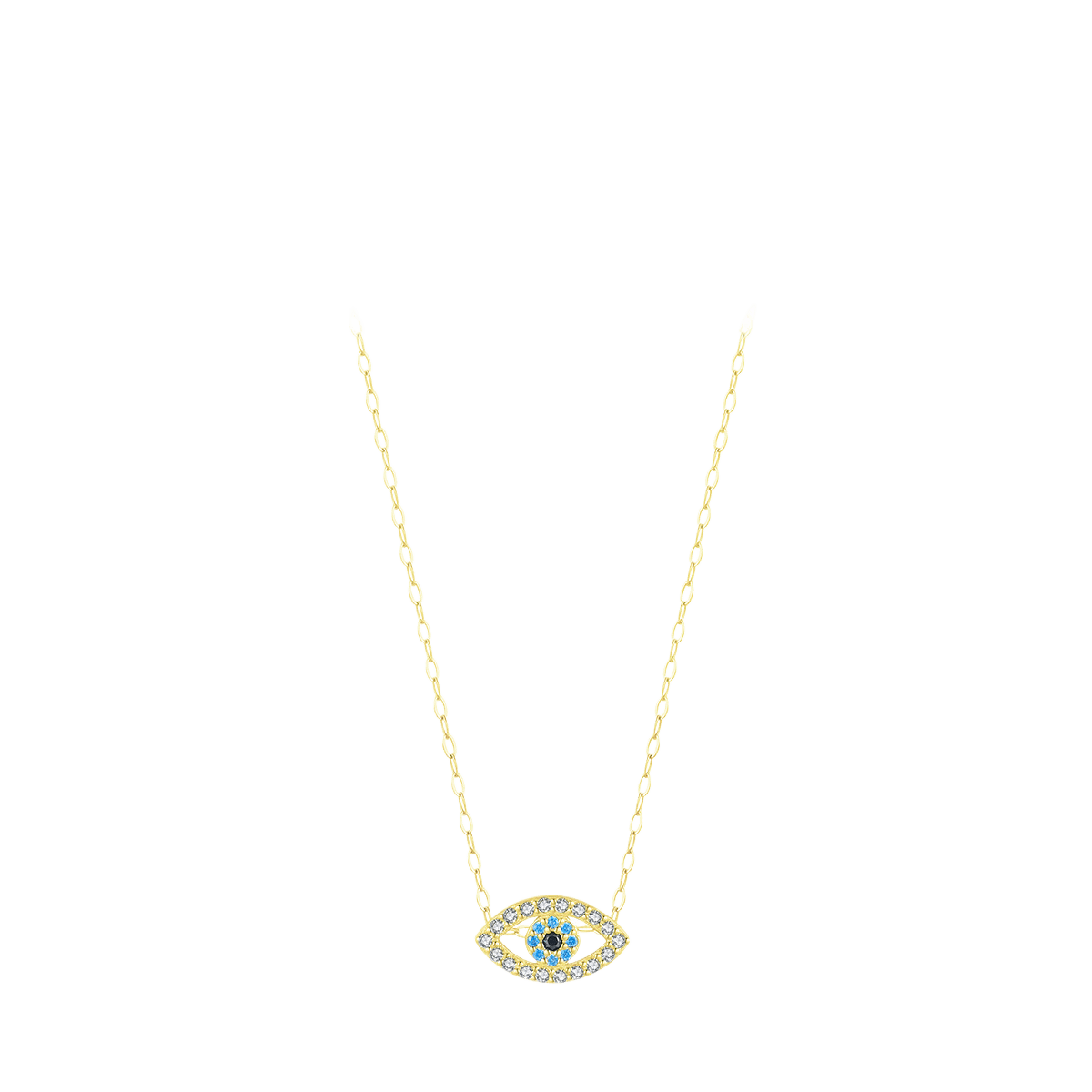 Modian S925 sterling silver micro-inlaid Devil's Eye necklace - Price Value Store