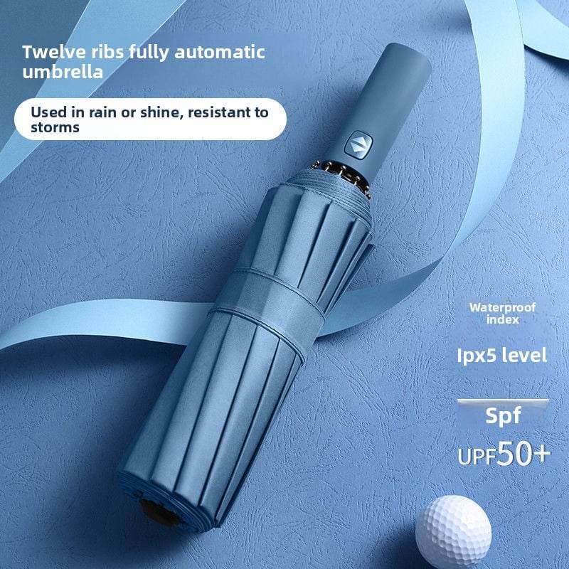 The fully automatic umbrella is suitable for both sunny and rainy days - Price Value Store