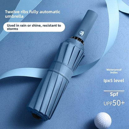 The fully automatic umbrella is suitable for both sunny and rainy days - Price Value Store