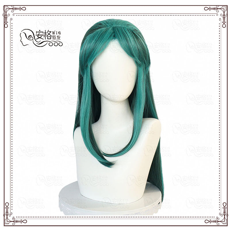 Green Long cosplay Wig