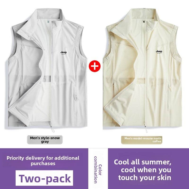 Ice Silk Sun Protection vest - Price Value Store