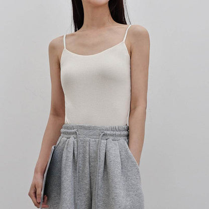 Mulberry Silk Built-in Bra Sling Vest ? Breathable & Lightweight - Price Value Store