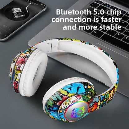 Bluetooth Glowing graffiti headphones - Price Value Store