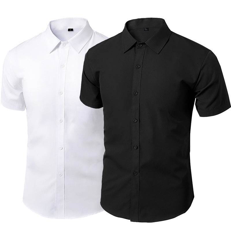 Men's Long/Short Sleeve Slim Fit Non-Ironing Casual Shirt - Price Value Store