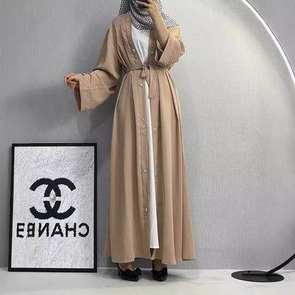 Elegant Beaded Tie Cardigan Robe for Women - Price Value Store