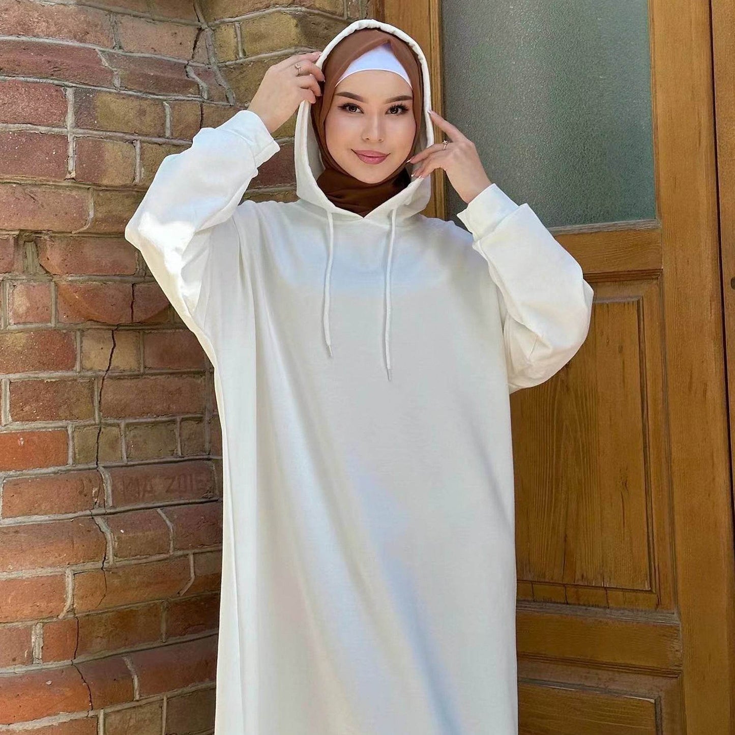Solid Color Hoodie dress - Price Value Store