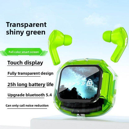 Transparent LCD Bluetooth Headset with Noise Cancellation - Price Value Store