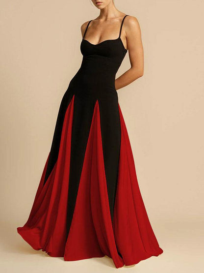 A halter dress with a large skirt hem - Price Value Store