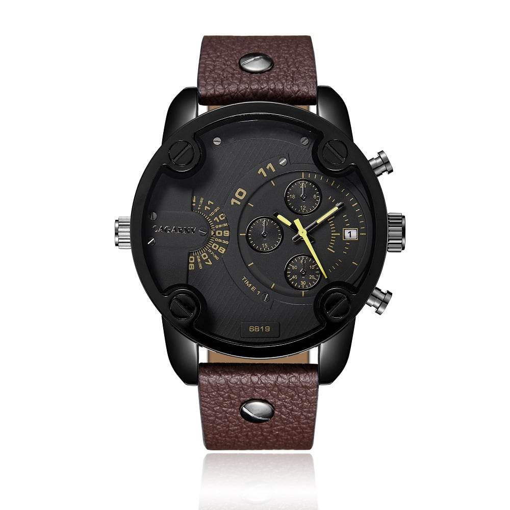 Men's Casual Quartz Watch with Calendar and Large Dial - Price Value Store