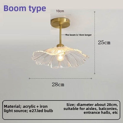 Japanese lotus leaf aisle lamp modern simple creative flower balcony corridor entrance ceiling lamp - Price Value Store