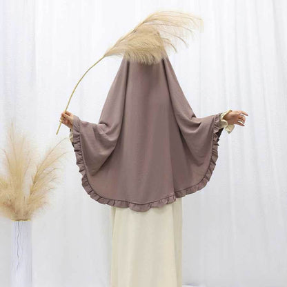 Ruffled Large Swing Turban Middle East Solid Color Large Turban - Price Value Store