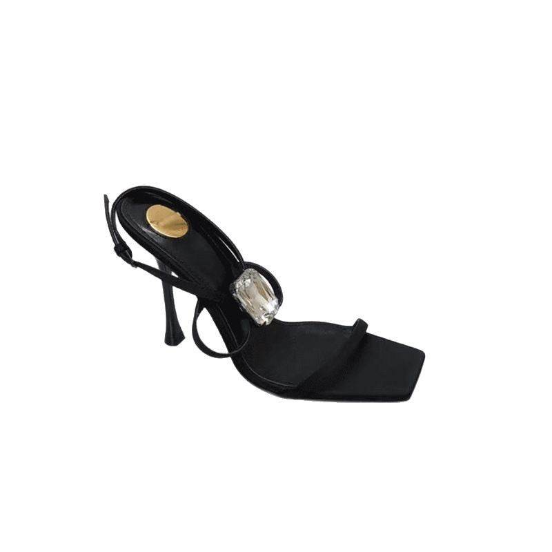 square head high heel women - Price Value Store