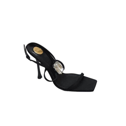 square head high heel women - Price Value Store