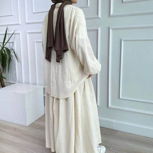 Puff sleeve blouse and skirt - Price Value Store