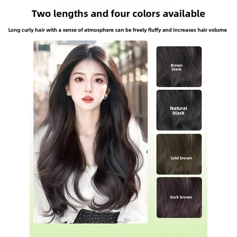 Three-piece large wavy wig pieces - Price Value Store