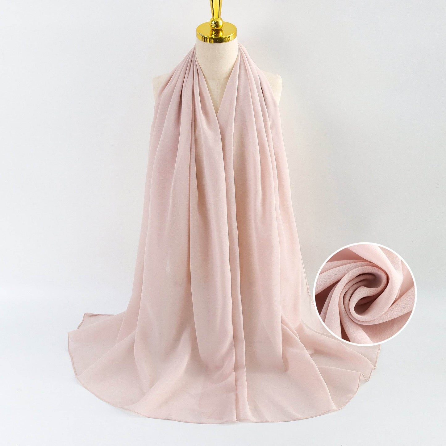 Elegant Pearl Chiffon Scarf for Women - Price Value Store