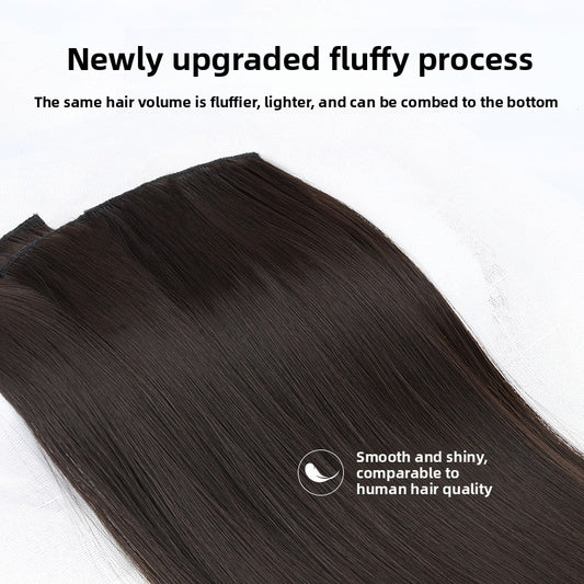 Long straight hair wig