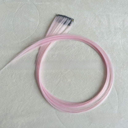 Highlight dyed wig pieces for women's long straight hair