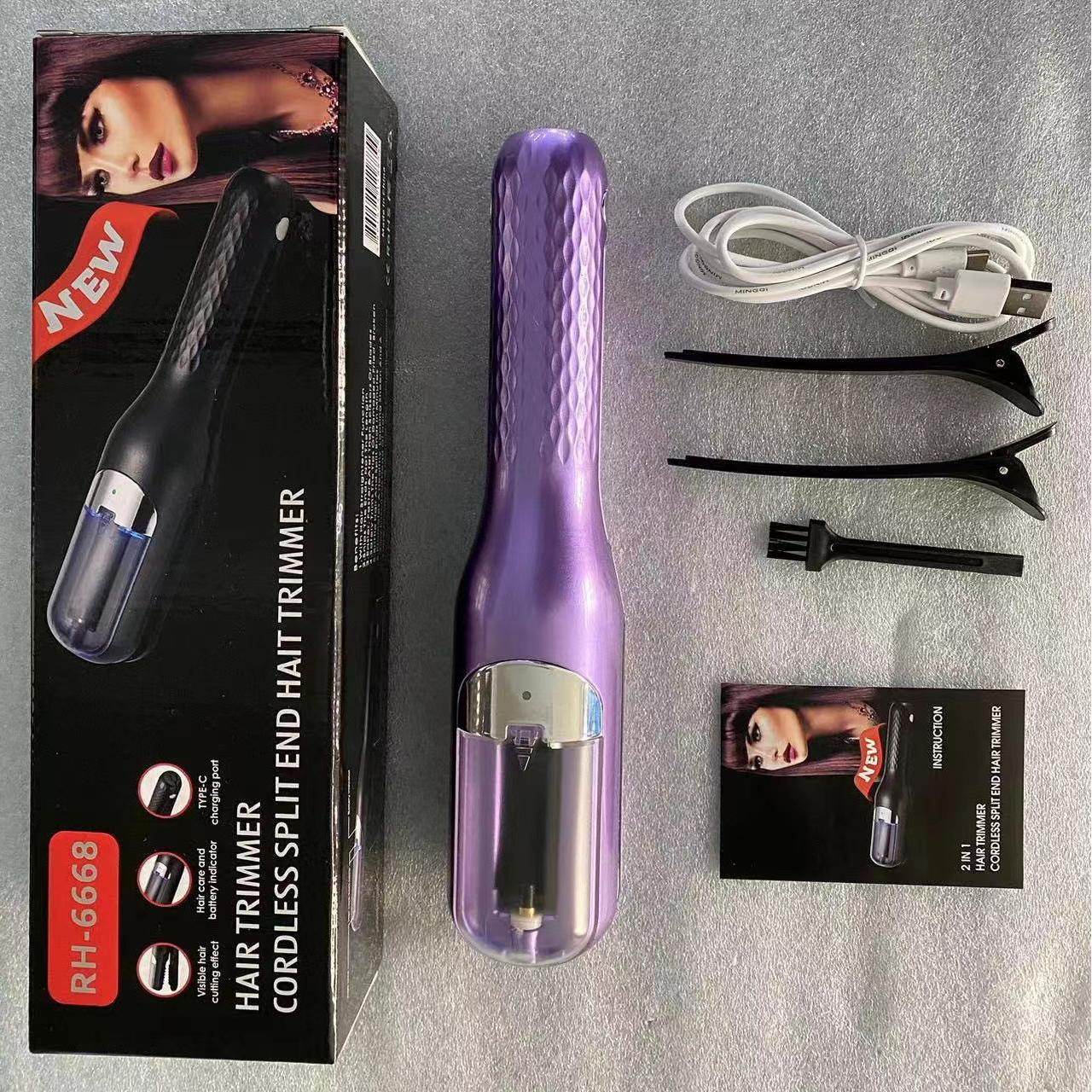 New version Rechargeable 2-in-1 Hair Trimmer Multi Function for Split Ends - Price Value Store