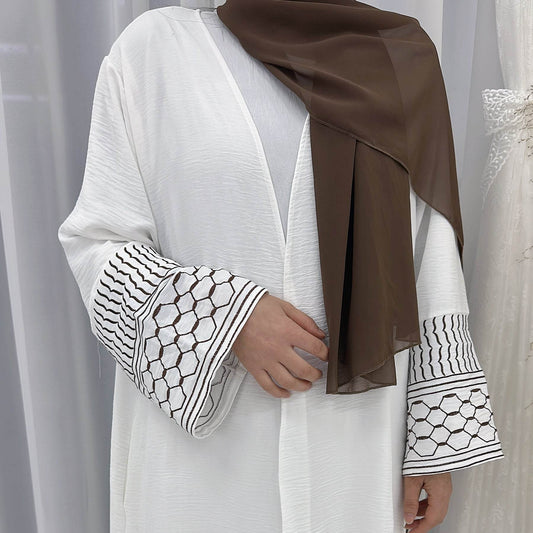 Embroidered tassel cardigan robe - Price Value Store
