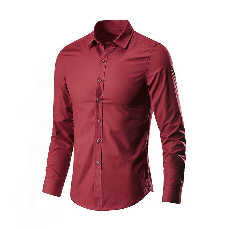 Men's Long/Short Sleeve Slim Fit Non-Ironing Casual Shirt - Price Value Store
