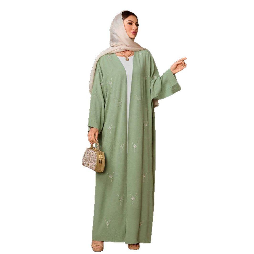 Elegant Embroidered Women's Long Robe - Price Value Store