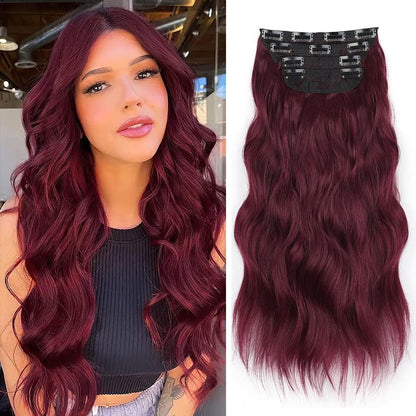 A four-piece wig set