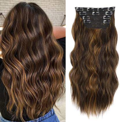 A four-piece wig set