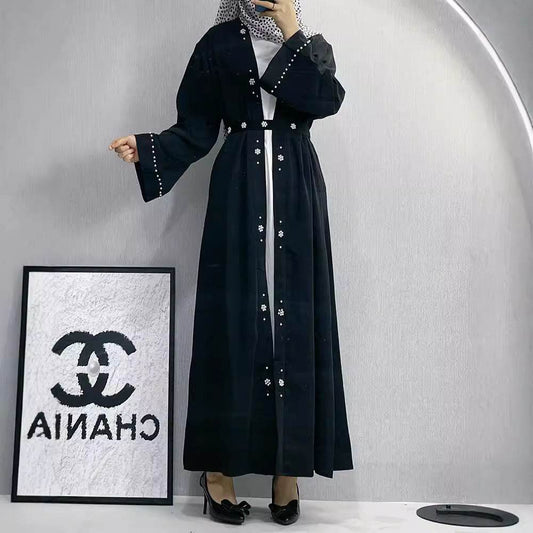 Elegant Beaded Tie Cardigan Robe for Women - Price Value Store