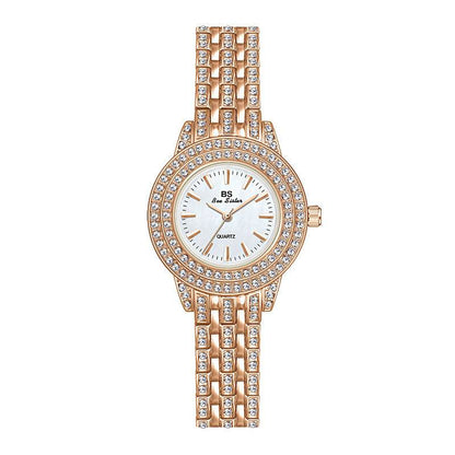 Luxury Diamond Women's Watch with Mother-of-Pearl Dial - Price Value Store