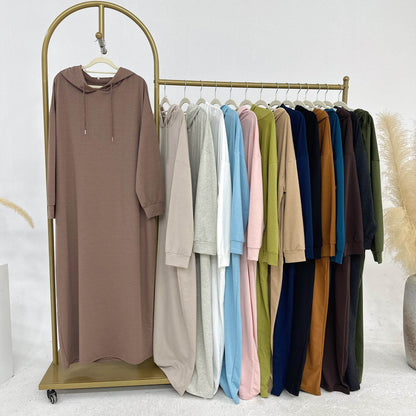 Solid Color Hoodie dress - Price Value Store