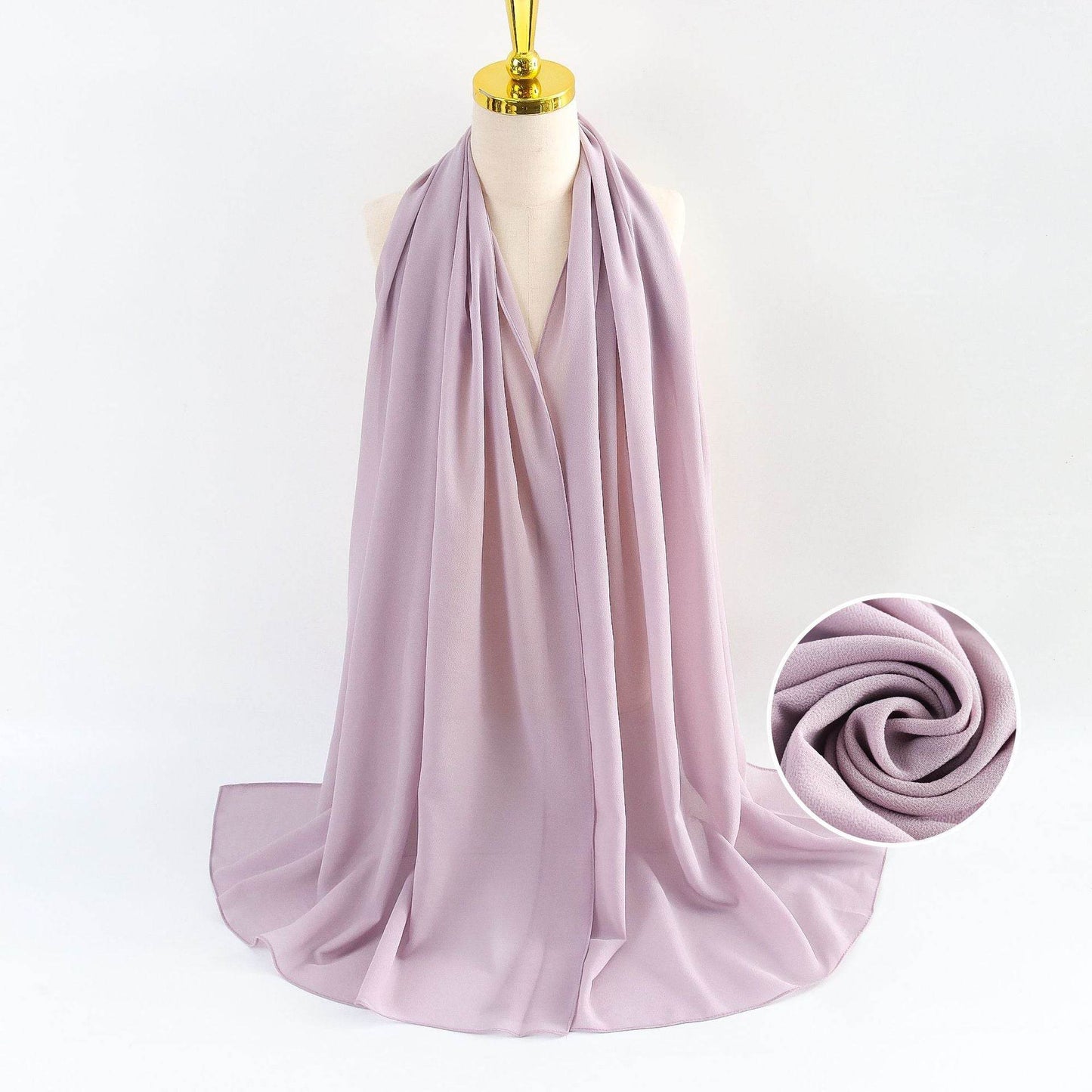 Elegant Pearl Chiffon Scarf for Women - Price Value Store