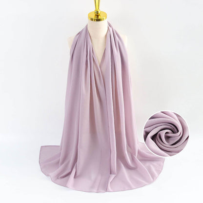 Elegant Pearl Chiffon Scarf for Women - Price Value Store